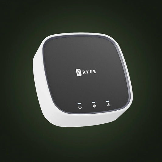 RYSE SmartBridge, which powers scheduled smart shade routines while you are away from home